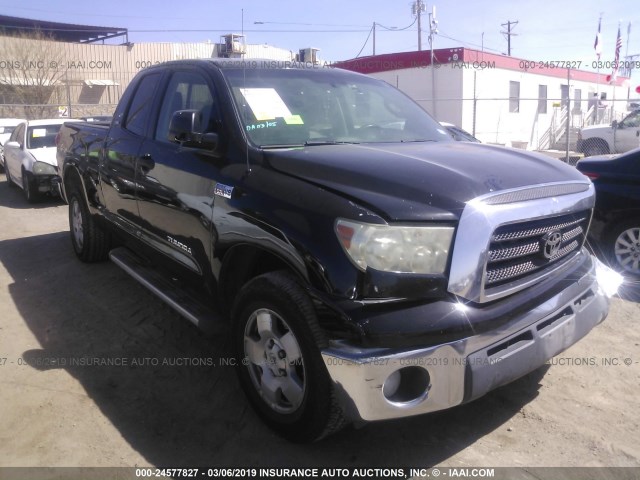 5TFRV54157X024840 - 2007 TOYOTA TUNDRA DOUBLE CAB SR5 BLACK photo 1