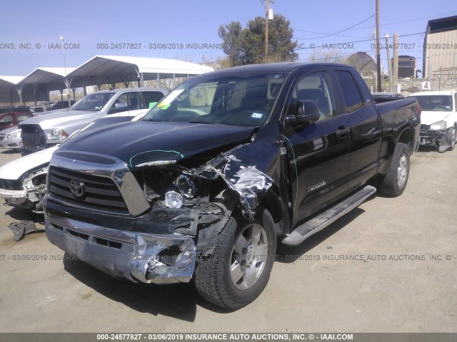 5TFRV54157X024840 - 2007 TOYOTA TUNDRA DOUBLE CAB SR5 BLACK photo 2