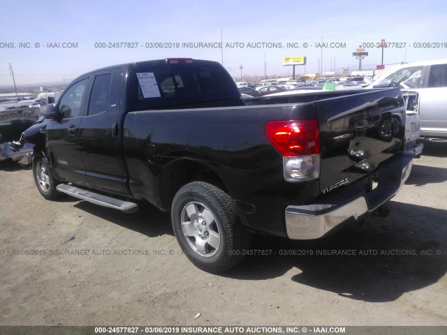 5TFRV54157X024840 - 2007 TOYOTA TUNDRA DOUBLE CAB SR5 BLACK photo 3