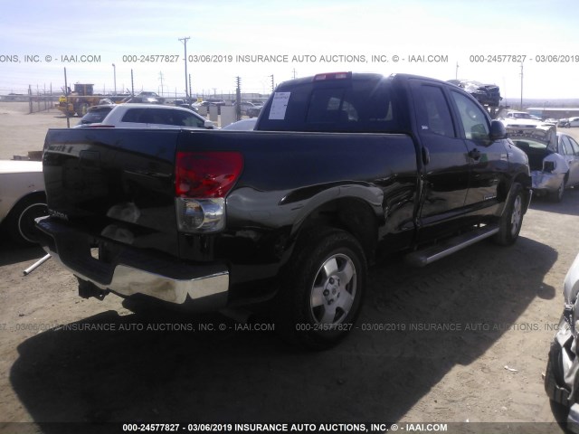 5TFRV54157X024840 - 2007 TOYOTA TUNDRA DOUBLE CAB SR5 BLACK photo 4