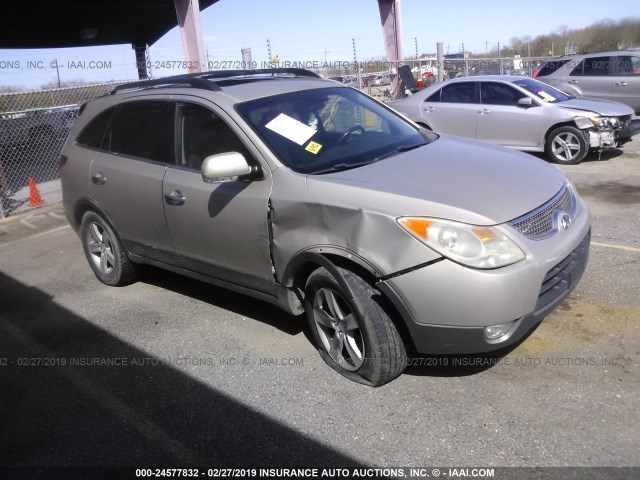 KM8NU13C27U022439 - 2007 HYUNDAI VERACRUZ GLS/SE/LIMITED GOLD photo 1