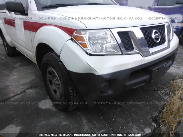 1N6BD0CT9DN746584 - 2013 NISSAN FRONTIER S/SV WHITE photo 6