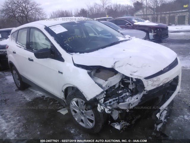 1FMCU0F74EUA58985 - 2014 FORD ESCAPE S WHITE photo 1