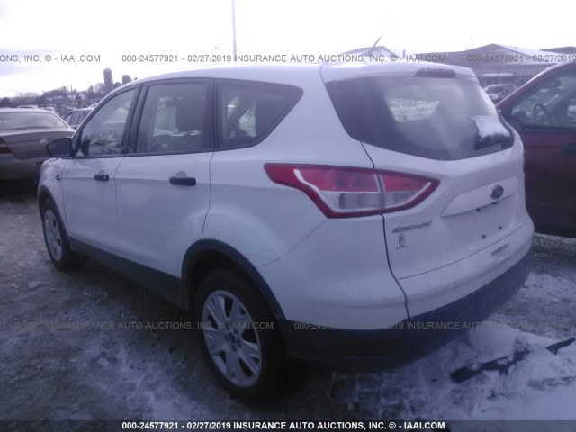 1FMCU0F74EUA58985 - 2014 FORD ESCAPE S WHITE photo 3