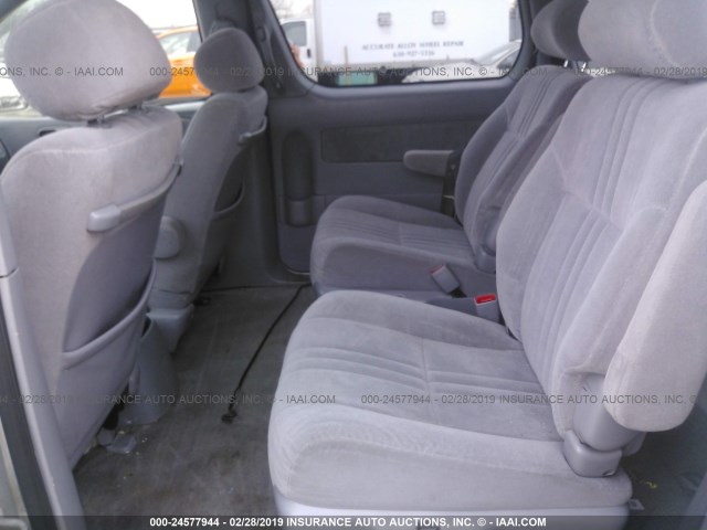 4T3ZF13C13U535663 - 2003 TOYOTA SIENNA LE/XLE SILVER photo 8