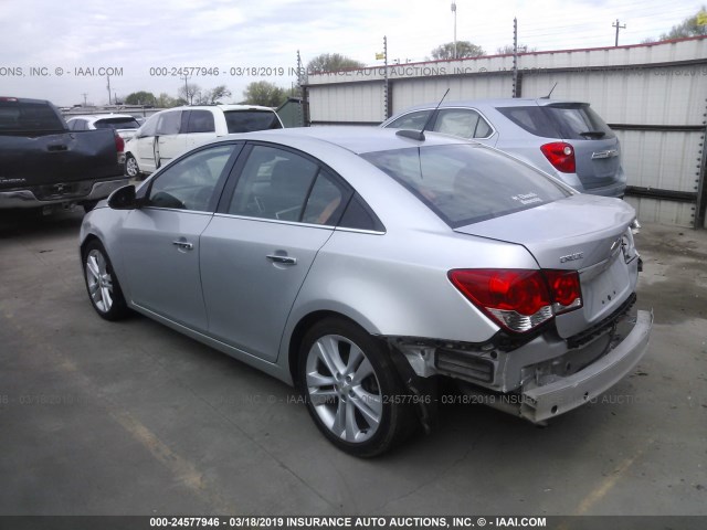 1G1PG5SB7G7123956 - 2016 CHEVROLET CRUZE LIMITED LTZ SILVER photo 3