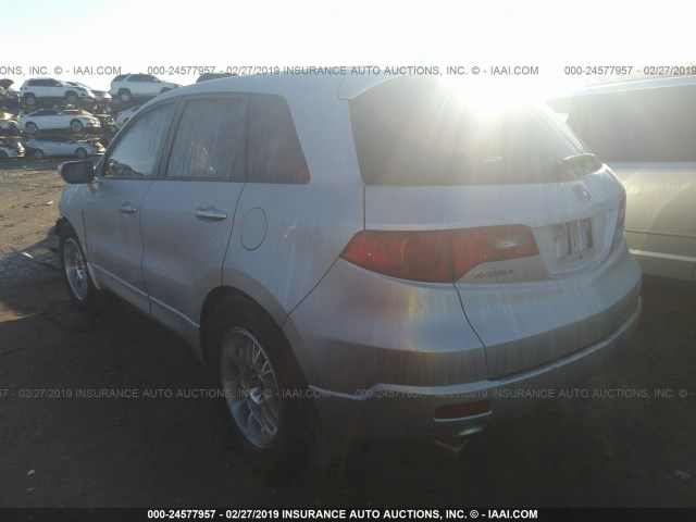 5J8TB18267A002960 - 2007 ACURA RDX SILVER photo 3