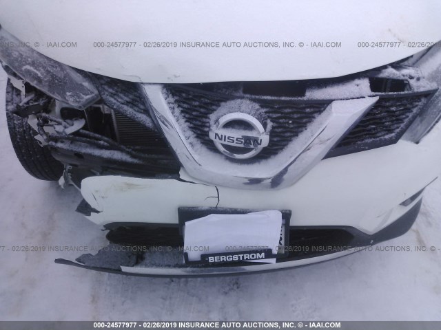 KNMAT2MT3FP592134 - 2015 NISSAN ROGUE S/SL/SV WHITE photo 10