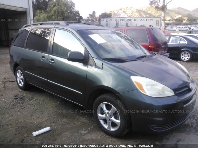 5TDZA23C24S131598 - 2004 TOYOTA SIENNA CE/LE GREEN photo 1