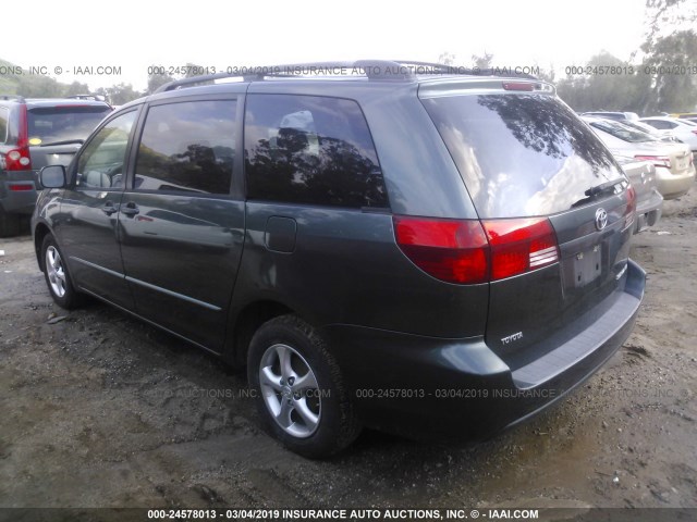 5TDZA23C24S131598 - 2004 TOYOTA SIENNA CE/LE GREEN photo 3