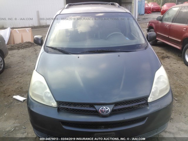 5TDZA23C24S131598 - 2004 TOYOTA SIENNA CE/LE GREEN photo 6