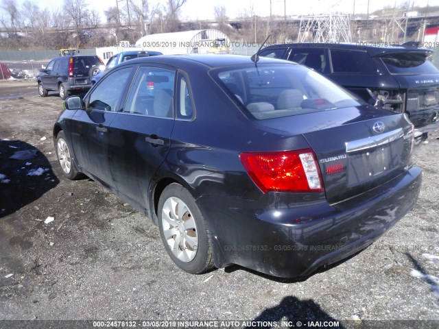 JF1GE61638H524817 - 2008 SUBARU IMPREZA 2.5I BLACK photo 3