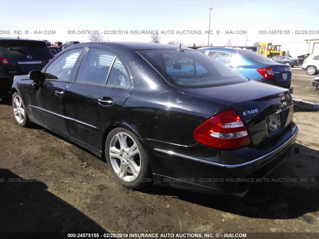 WDBUF70J54A520646 - 2004 MERCEDES-BENZ E 500 BLACK photo 3