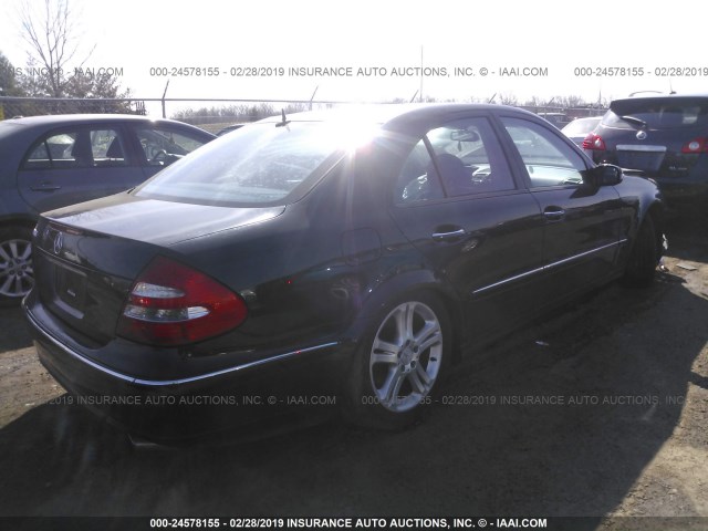 WDBUF70J54A520646 - 2004 MERCEDES-BENZ E 500 BLACK photo 4