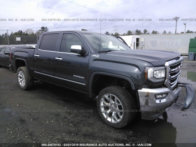 3GTU2NECXHG330134 - 2017 GMC SIERRA K1500 SLT Dark Blue photo 1