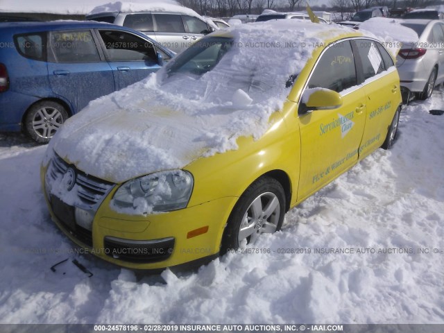 3VWRM71K68M065963 - 2008 VOLKSWAGEN JETTA SE/SEL YELLOW photo 2