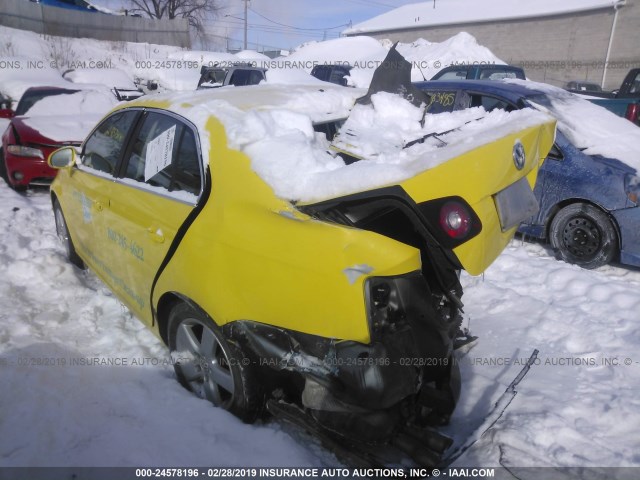 3VWRM71K68M065963 - 2008 VOLKSWAGEN JETTA SE/SEL YELLOW photo 3