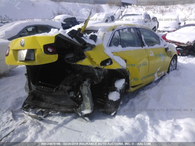 3VWRM71K68M065963 - 2008 VOLKSWAGEN JETTA SE/SEL YELLOW photo 4