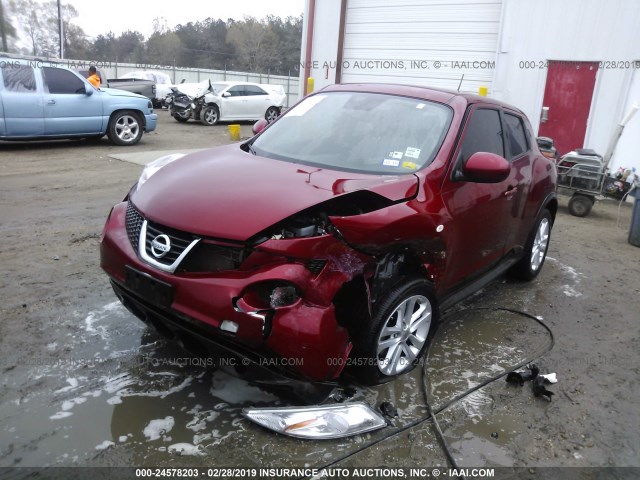 JN8AF5MR2CT113674 - 2012 NISSAN JUKE S/SV/SL RED photo 2