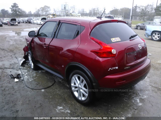 JN8AF5MR2CT113674 - 2012 NISSAN JUKE S/SV/SL RED photo 3