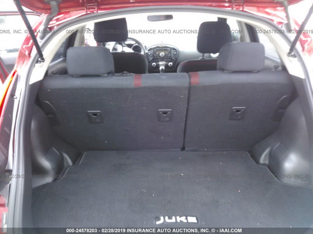 JN8AF5MR2CT113674 - 2012 NISSAN JUKE S/SV/SL RED photo 8