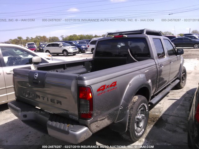 1N6ED29Y94C402194 - 2004 NISSAN FRONTIER CREW CAB XE V6 TAN photo 4