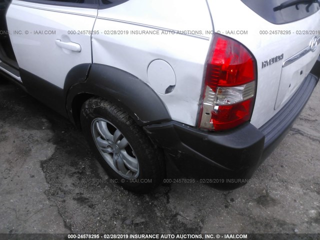 KM8JN12D26U288127 - 2006 HYUNDAI TUCSON GLS/LIMITED 白色 照片 6