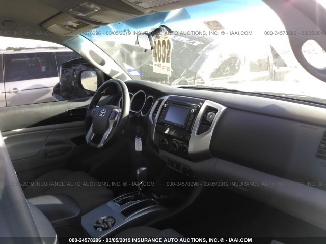 5TFJU4GN6FX070166 - 2015 TOYOTA TACOMA DOUBLE CAB PRERUNNER WHITE photo 5