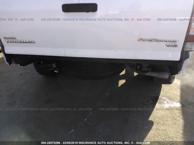 5TFJU4GN6FX070166 - 2015 TOYOTA TACOMA DOUBLE CAB PRERUNNER WHITE photo 6