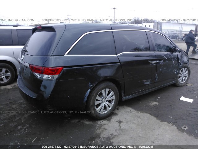 5FNRL5H61GB136072 - 2016 HONDA ODYSSEY EXL BLACK photo 4