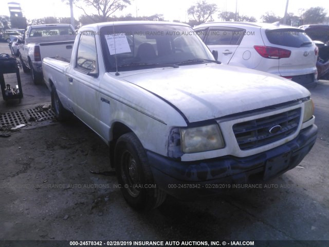 1FTYR10U01TB02982 - 2001 FORD RANGER WHITE photo 1