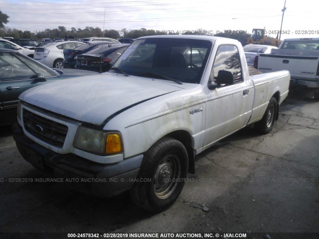 1FTYR10U01TB02982 - 2001 FORD RANGER WHITE photo 2