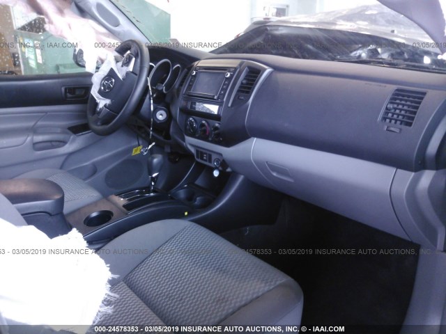 5TFJX4GNXFX043852 - 2015 TOYOTA TACOMA DOUBLE CAB PRERUNNER GRAY photo 5