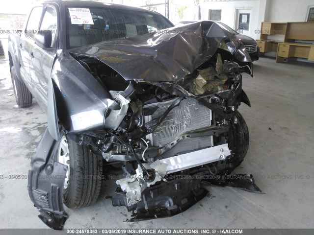 5TFJX4GNXFX043852 - 2015 TOYOTA TACOMA DOUBLE CAB PRERUNNER GRAY photo 6