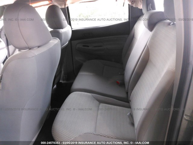 5TFJX4GNXFX043852 - 2015 TOYOTA TACOMA DOUBLE CAB PRERUNNER GRAY photo 8