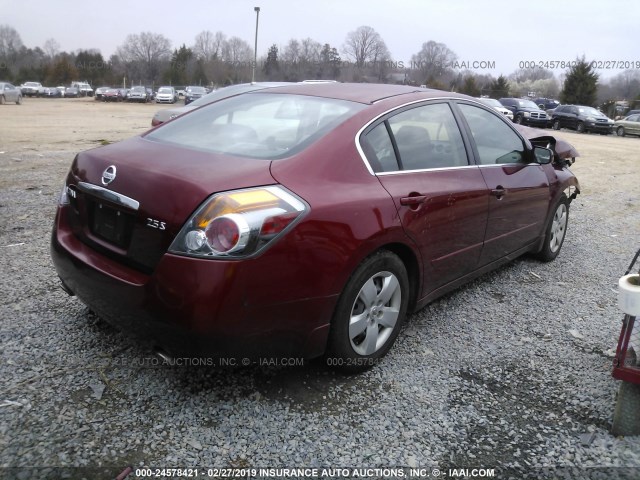 1N4AL21E88C246909 - 2008 NISSAN ALTIMA 2.5/2.5S BURGUNDY photo 4