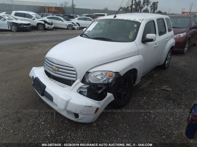 3GNBABFW6BS502835 - 2011 CHEVROLET HHR LT WHITE photo 2