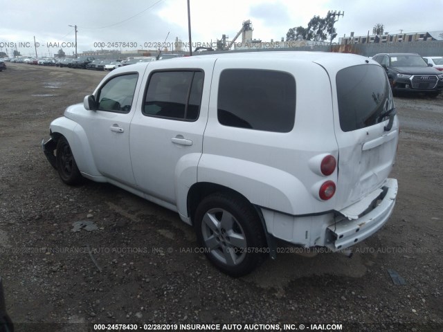 3GNBABFW6BS502835 - 2011 CHEVROLET HHR LT WHITE photo 3