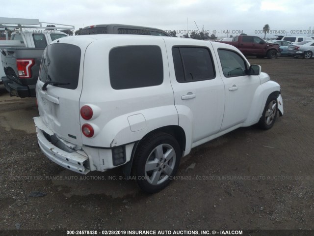 3GNBABFW6BS502835 - 2011 CHEVROLET HHR LT WHITE photo 4