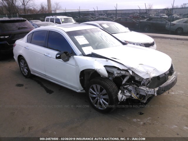 1HGCP3F8XCA036592 - 2012 HONDA ACCORD EXL WHITE photo 1