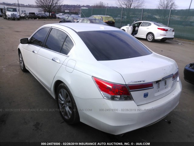 1HGCP3F8XCA036592 - 2012 HONDA ACCORD EXL WHITE photo 3