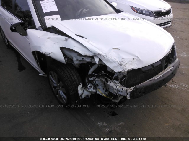 1HGCP3F8XCA036592 - 2012 HONDA ACCORD EXL WHITE photo 6