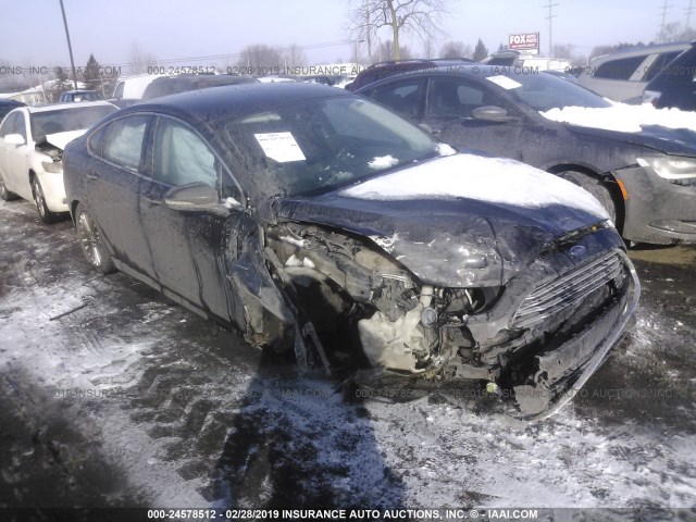 3FA6P0K98ER109532 - 2014 FORD FUSION TITANIUM BLACK photo 1