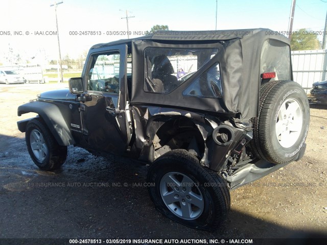 1C4AJWAG1HL664348 - 2017 JEEP WRANGLER SPORT GRAY photo 3