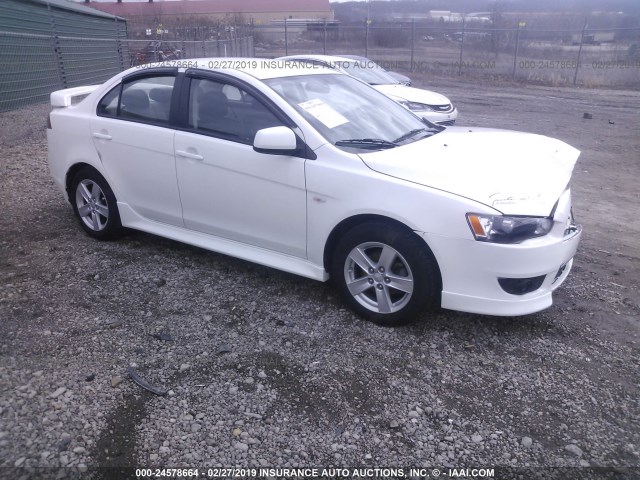 JA32V2FW1EU003649 - 2014 MITSUBISHI LANCER SE WHITE photo 1