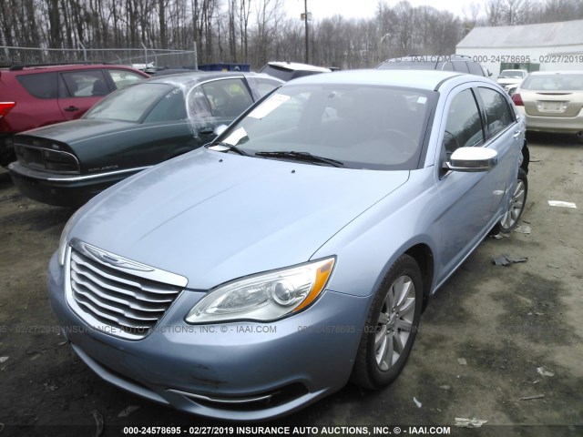 1C3CCBCG6DN507703 - 2013 CHRYSLER 200 LIMITED BLUE photo 2