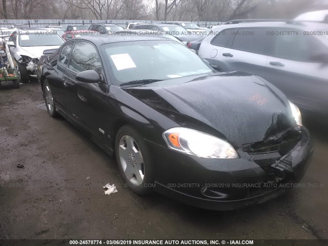2G1WL15C869411163 - 2006 CHEVROLET MONTE CARLO SS შავი ფოტო 1