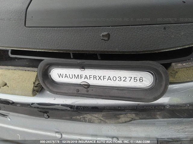 WAUMFAFRXFA032756 - 2015 AUDI A5 PREMIUM PLUS GRAY photo 9