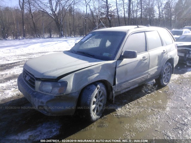 JF1SG65675H712010 - 2005 SUBARU FORESTER 2.5XS TAN photo 2