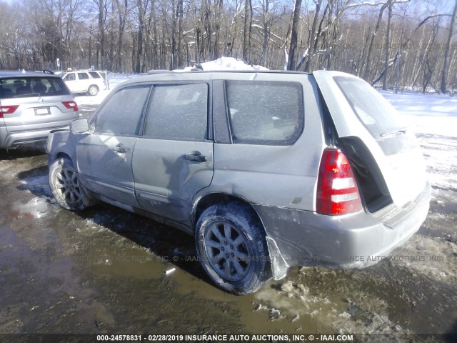 JF1SG65675H712010 - 2005 SUBARU FORESTER 2.5XS TAN photo 3